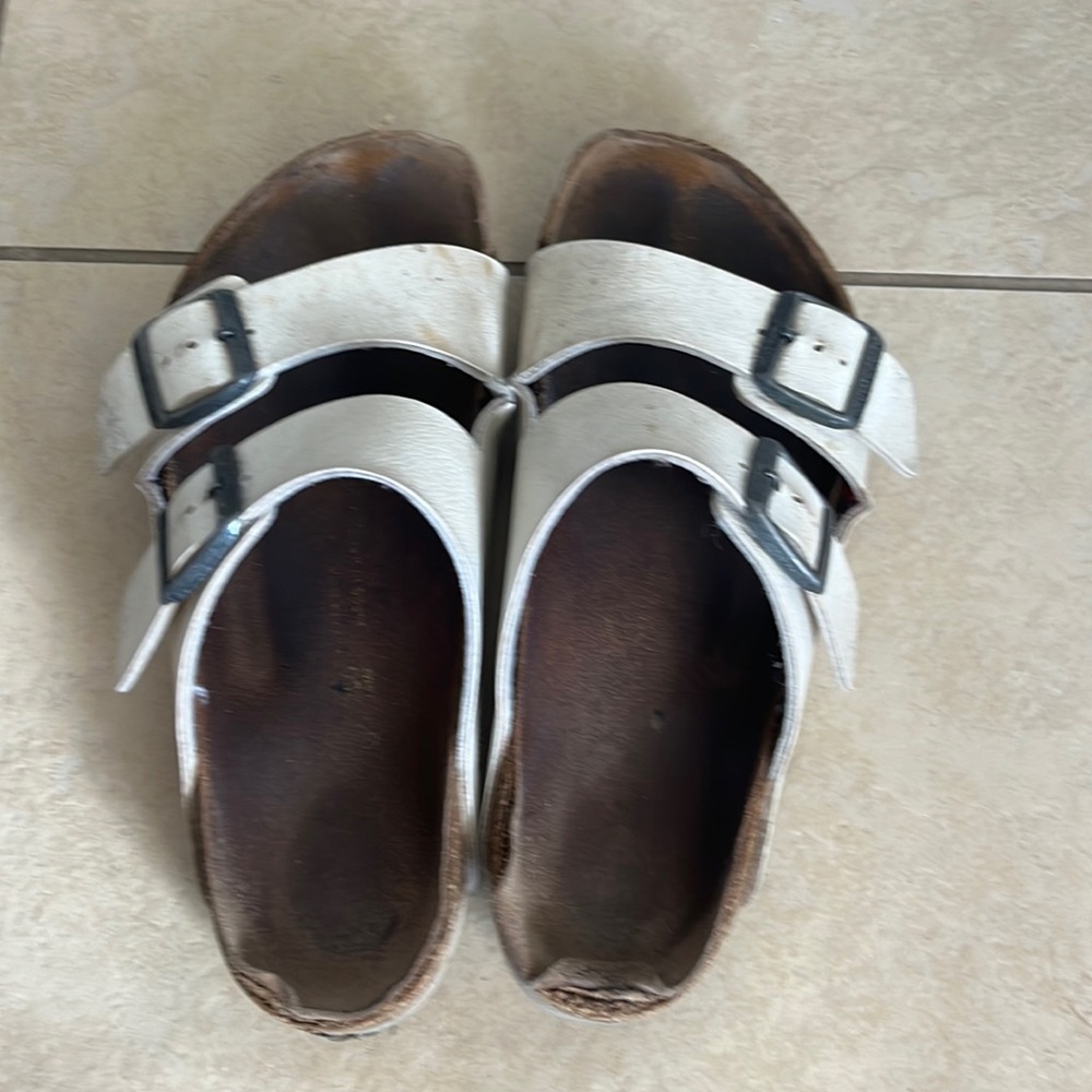 white birkenstocks